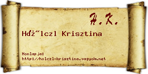 Hölczl Krisztina névjegykártya